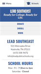Mobile Screenshot of leadprepsoutheast.org